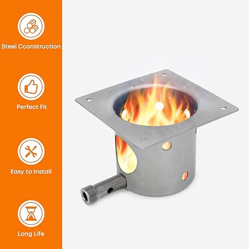 Miniatura 6 de Stanbroil Repuesto de olla para quemaduras de fuego para parrilla de pellets Traeger y Pit Boss, incluyendo parrillas Traeger Ironwood 650 y 885