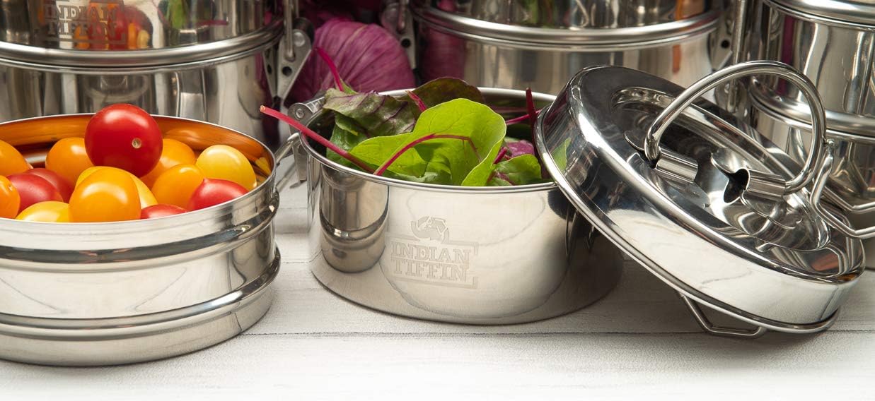 4 Tier Indian-Tiffin Stainless Steel Large Tiffin Lunch Box - Image 9