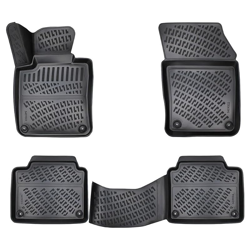 Forro de Porta-Malas RizLiner para Volvo S90 2017–2024, V90 2018–2020 e V90 Cross Country 2017–2024, Preto, 1 unidade
