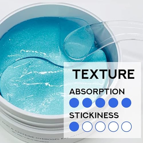 Misoli Hyaluronic Acid & Caffeine Hydrogel Eye Patches -Under Eye Patch For Puffy Eyes & Bags, Dark Circles And Puffiness, Cooling Patches For Skincare, Puffy Eyes & Bags For Beauty & Personal Care #TOP3