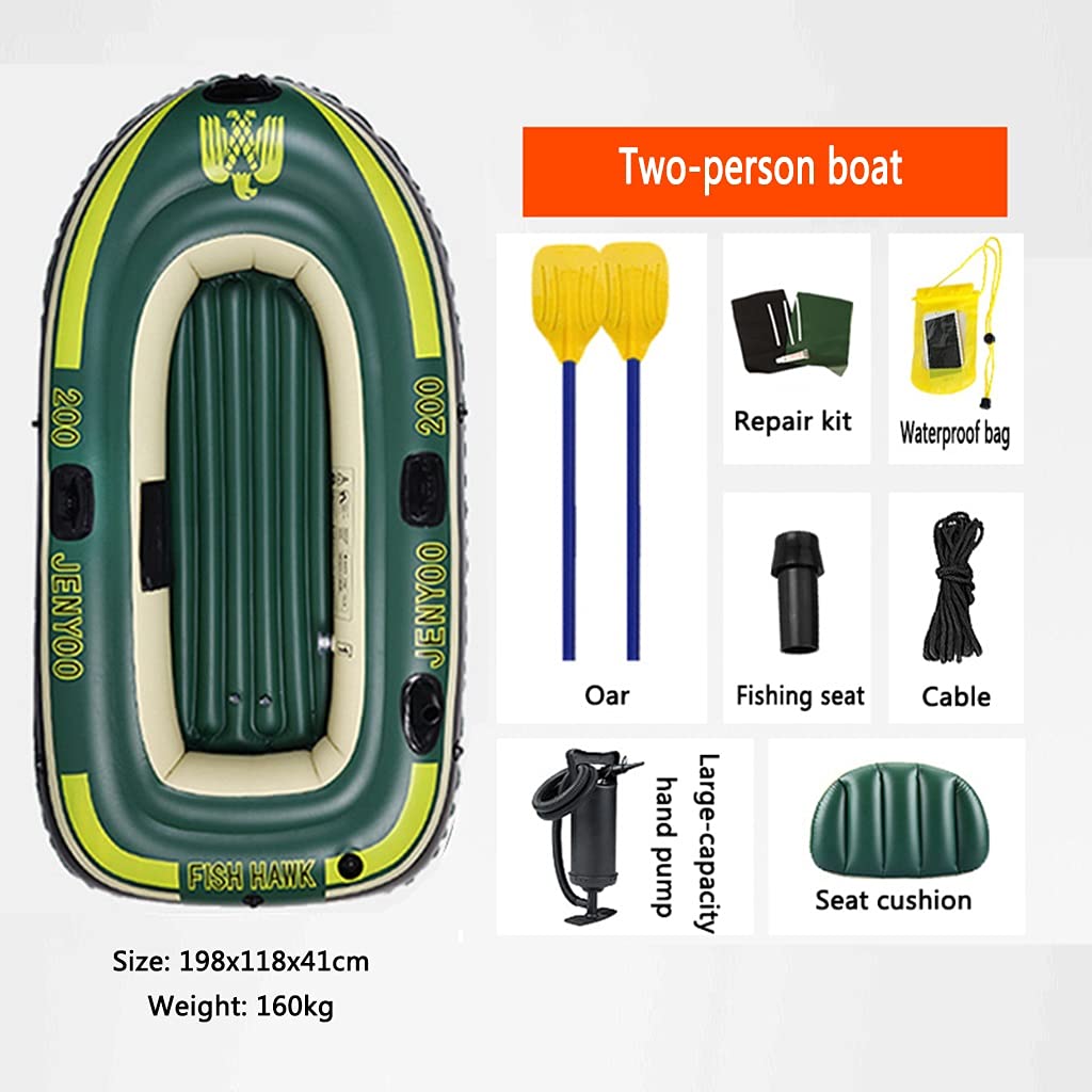 Kayak, Barca Marina Gonfiabile, Due Persone, 198 x 118 x 41 cm