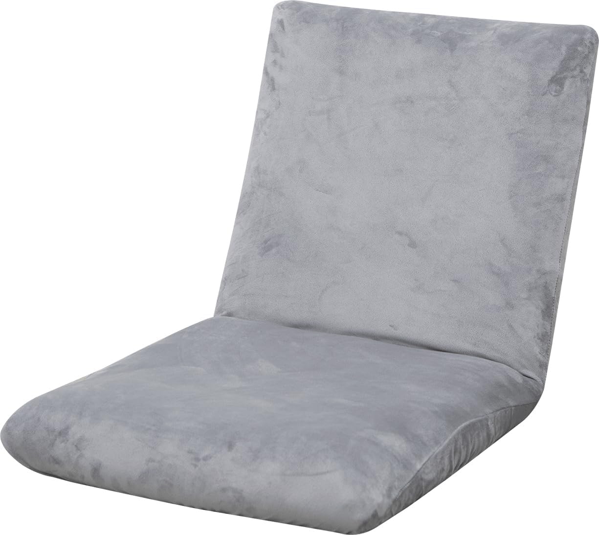 Funda de silla de suelo de terciopelo gris con protector para gaming extraíble
