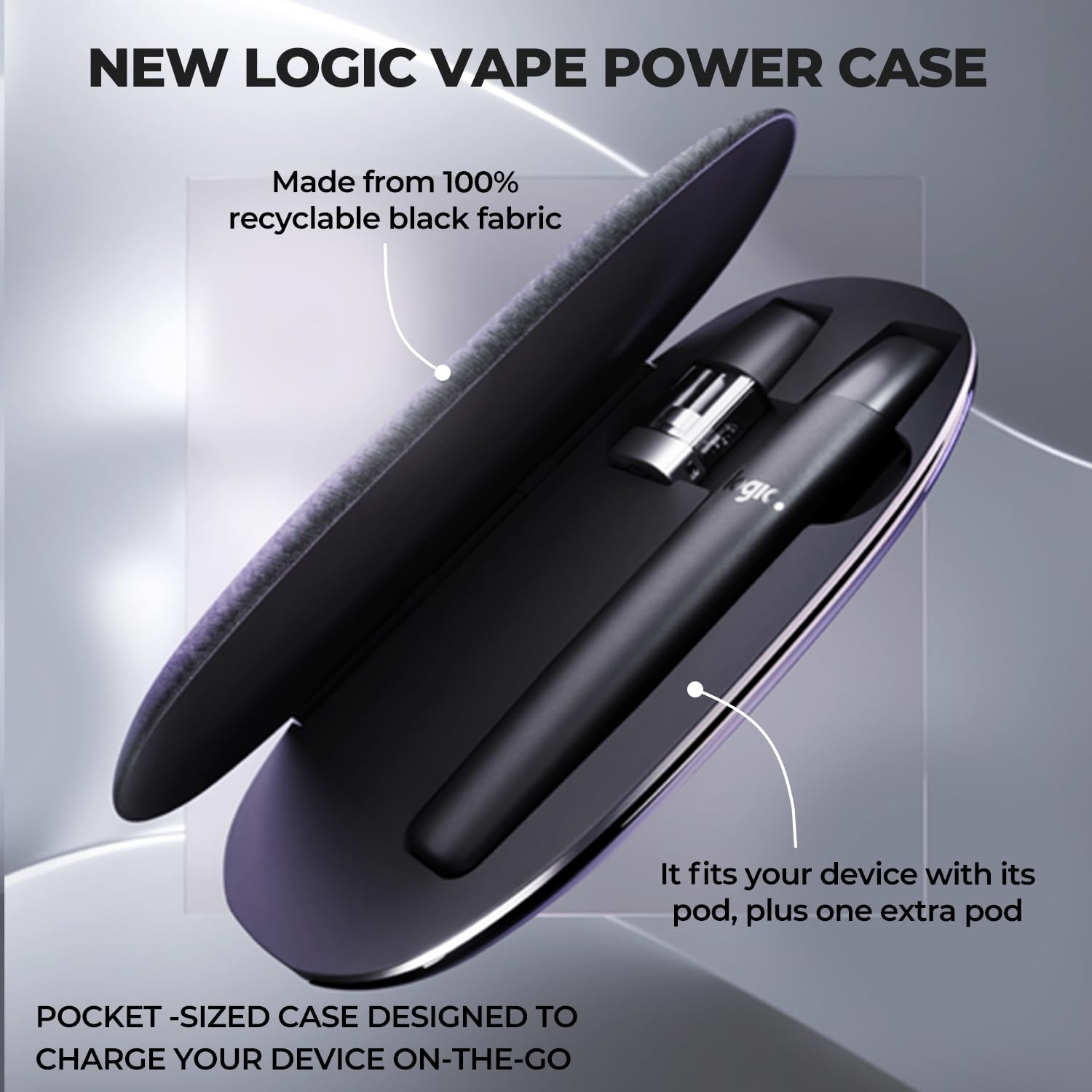 Logic Vape Charging Case - Fermeture Magnétique