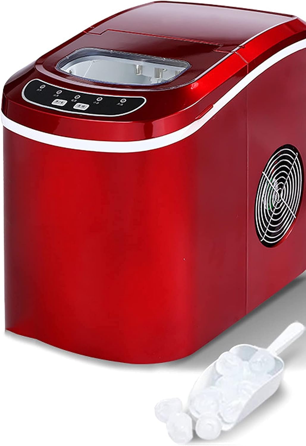 Ice Maker Machine Commercial, Portable Ice Cube Maker Countertop, SelfCleaning Low Noise Easy
