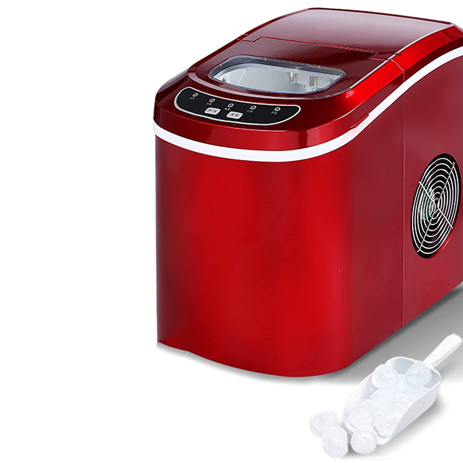 GaRcan Ice Maker Machine Commercial, Portable Ice Cube Maker Countertop, Self-Cleaning Low Noise Easy To Use LED Display - for Home Kitchen Office Bar Restau