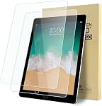 2-Pack Screen Protector Compatible with iPad 9.7" 6th/5th Generation - 2018/2017 Model/iPad Air 2/ Air 1/ iPad Pro 9.7, Tempered Glass Clear Film, Anti-Scratch, 9H Hardness, Easy Installation