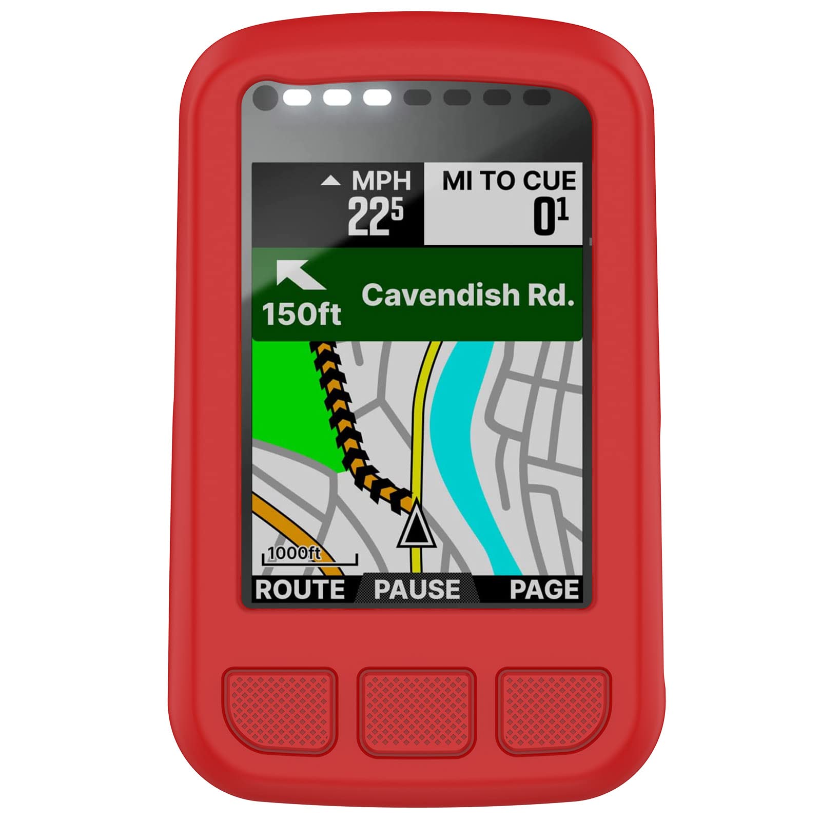 Protective Silicone Cover Case For Wahoo ELEMNT BOLT V2 GPS Cycling/Bike Computer, Replacement Protective Case Shockproof and Shatterproof Accessory (Red)