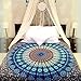 Handmade Cotton Mandala Bedspread Throw Bohemian Backdrop Medallion Yoga Meditation Picnic Garden Beach Throw Boho Gypsy Dorm Decor Living Room Hippie Hippy Wall Hanging Tapestry