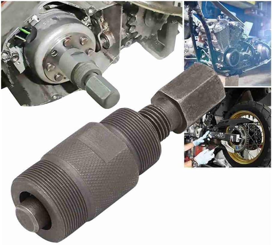 Engine Flywheel Puller Double-Head Code Rotor Puller Multifunctional Fit for 24 27mm CG125 GY6 50 125CC Repair Tool