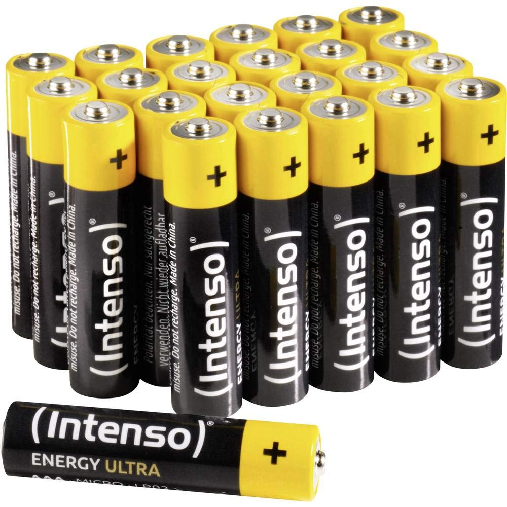 Intenso Energy Ultra AAA Micro LR03 alkali pil, 24'lü kutu, sarı-siyah