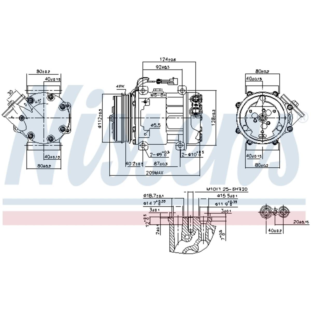 NISSENS 89255 - Compressore, climatizzatore | ATP Autoricambi
