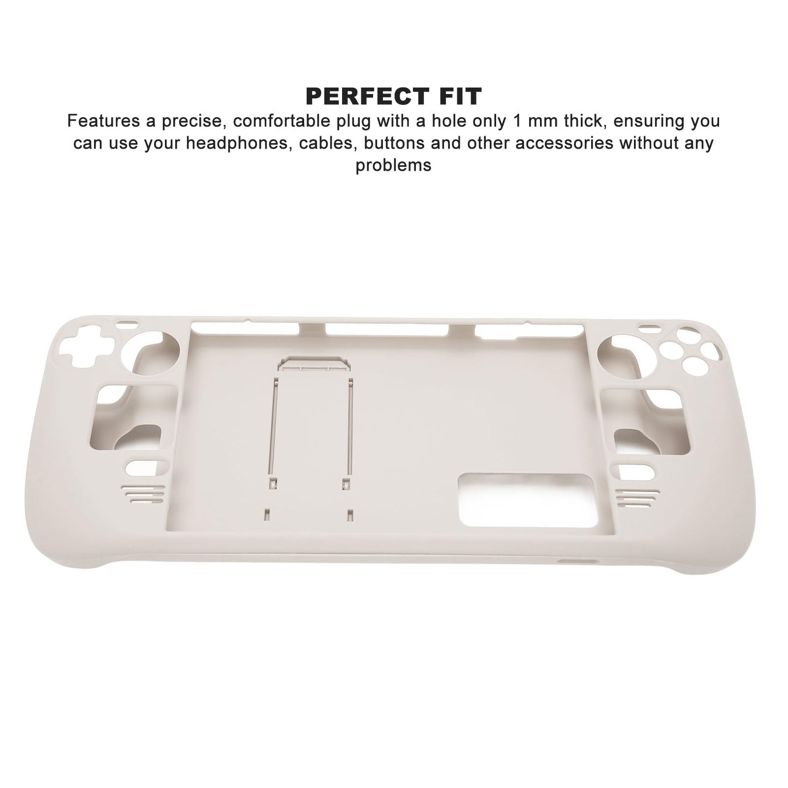 Étui de Béquille pour Steam Deck étui de Protection Complet pour Steam Deck Antichoc Antidérapant Accessoires Anti-Collision avec Fonction de Support (Céramique Blanche)