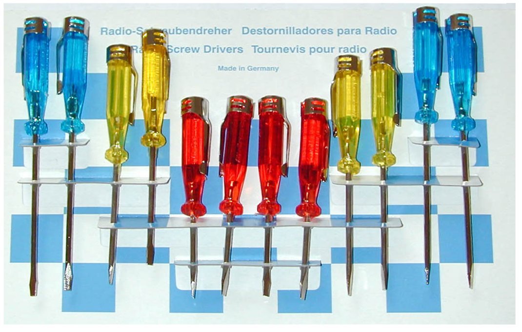 SW-Stahl Radio destornillador con clip de metal 12 teilig juego, 32320L