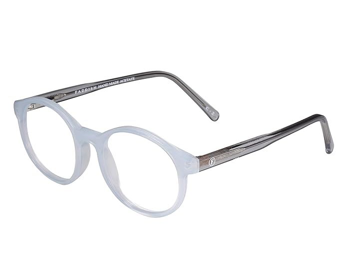 Faddish Anti-glare Round Kids Spectacle Frame with UV400 & Bluelight Blocking Computer Glasses for Eye Protection from Bluelight by Computer Tablet Mobile(BUBBLE BBL|Blue Block Lens|UV400|)