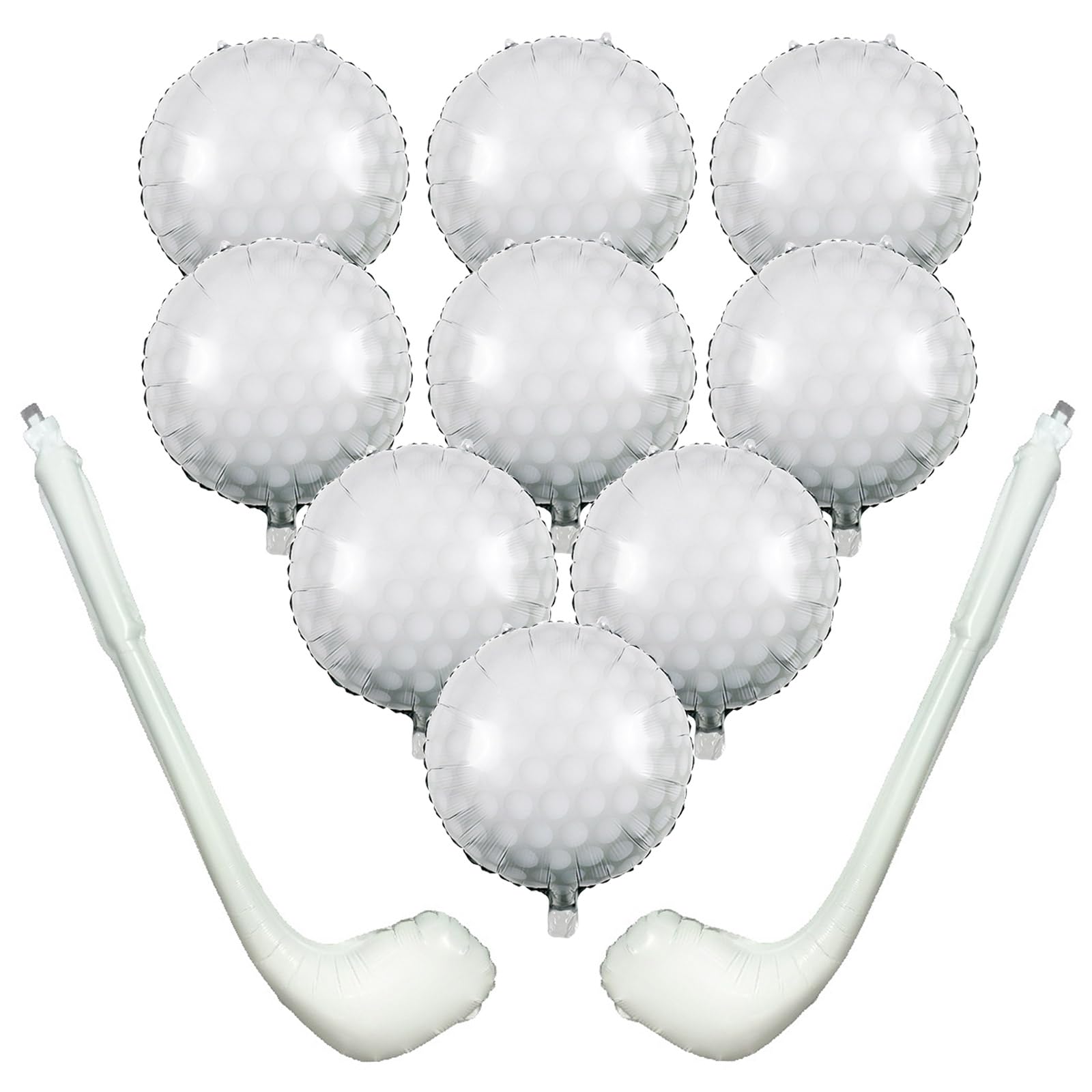 Photo 1 of 11Pcs Golf Balloons Sports Birthday Party Decorations Include 9Pcs 18 inch Balloons & 2Pcs Golf Club,Golf Themed Party Decorations