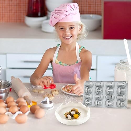 Miniatura 6 de Molde de silicona para chocolates y hongos, molde de silicona para postres, para galletas, postres, mousse, molde de fondant, para niños, fiesta de