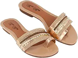 Sandália Rasteirinha Feminina Strass Diamante Confort