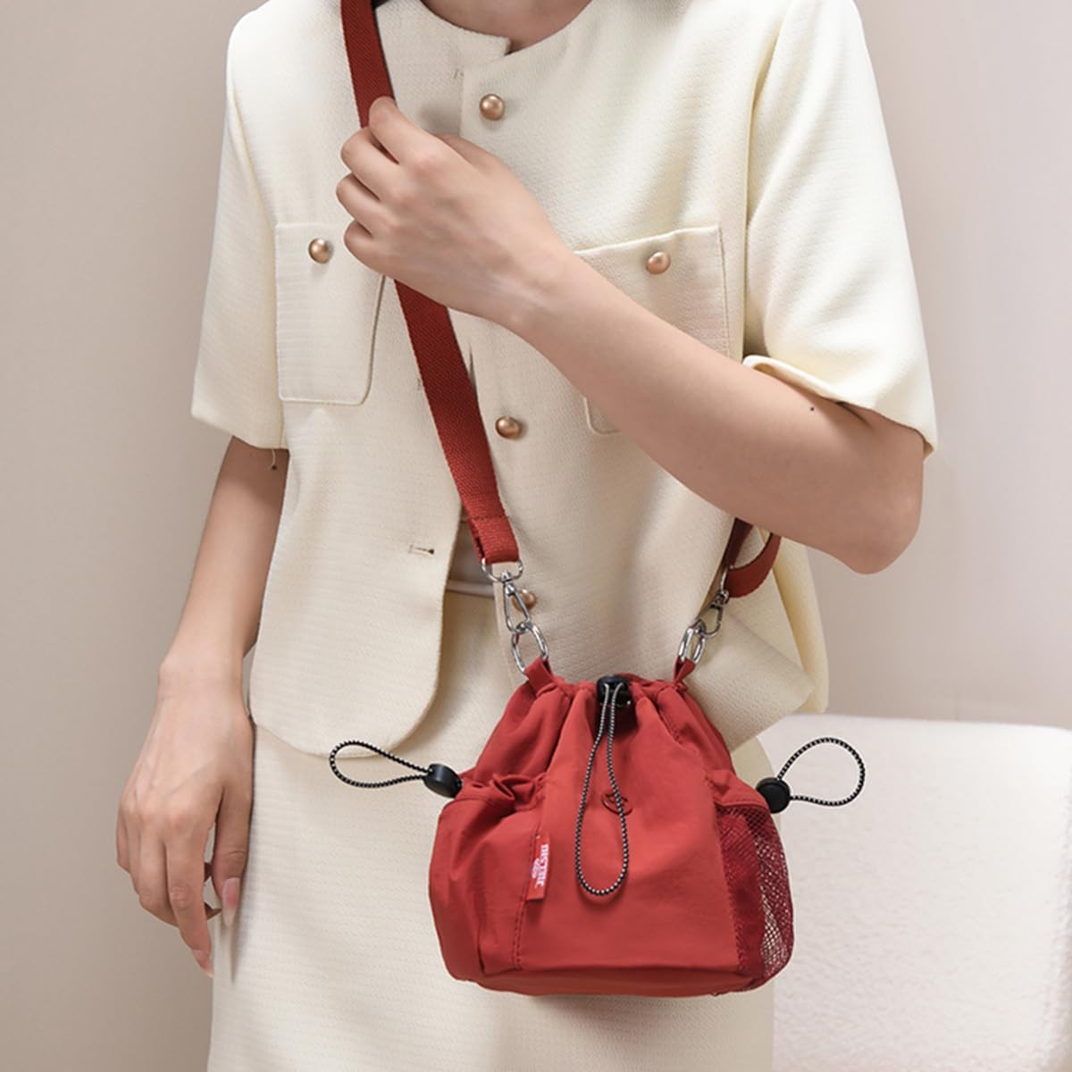 Mini Backpack Purse For Women Casual Lightweight Durable Drawstring 8.2 Inch Small Travel Wallet - Image 9