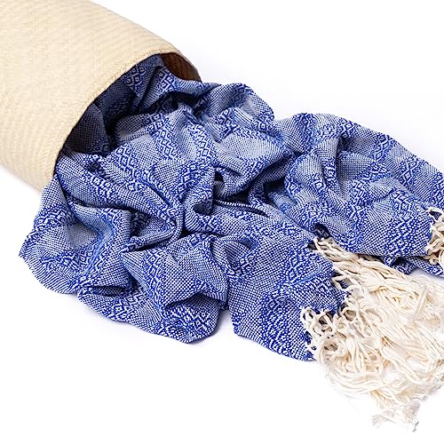 Baby Trapoz Mexican Rebozo Scarf, Shawl, Ideal for Natural Birth, Doula Massage, 98.5", Royal Blue2