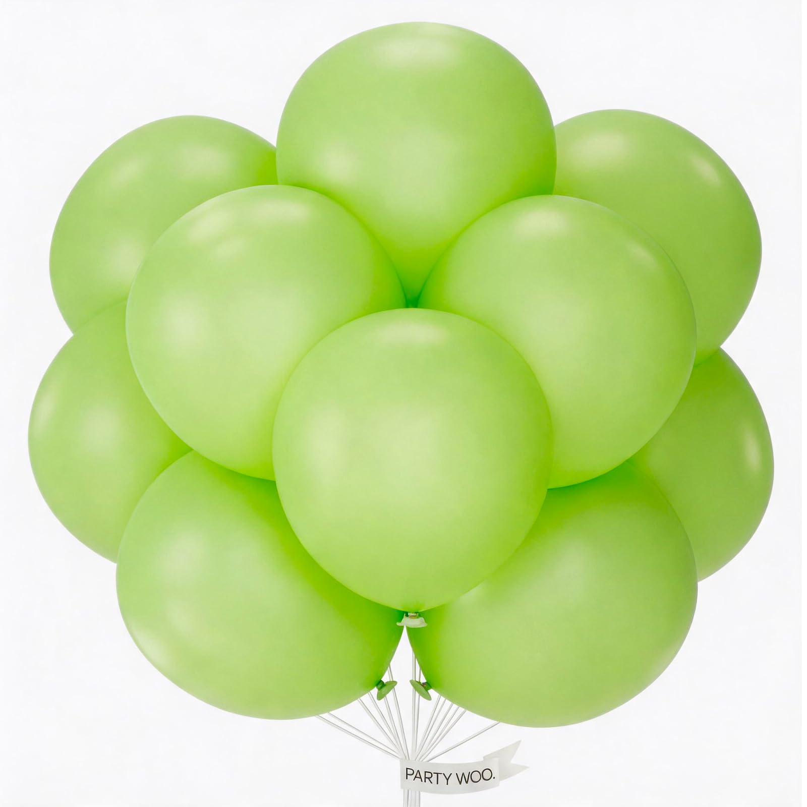 PartyWoo Lime Green Balloons 20pcs Light Green Color 18 Inch