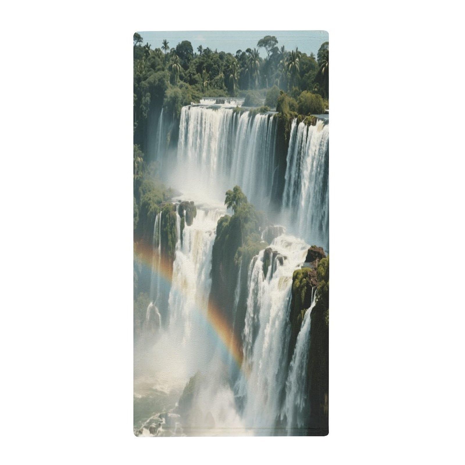 Fekiloot Style Iguazu Falls Towels For Bathroom, Bath Towels 13.8 X 28.7 Inch, Hand Towel Multipurpose Use As Bath Fitness, Bathroom, Shower, Sports, Yoga Towel