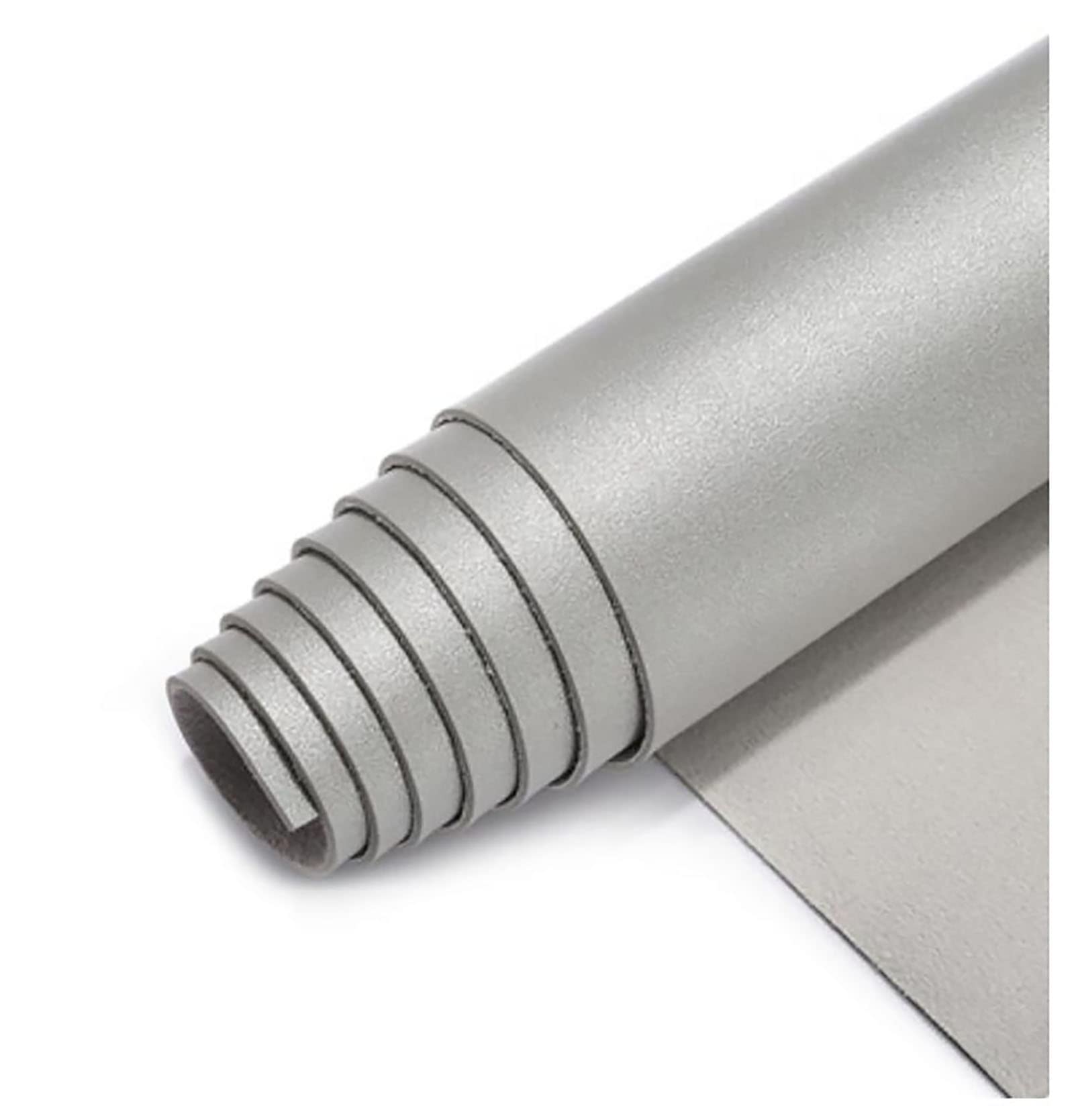 Tissu en cuir faux argent 138cm rouleau de réparation canapé et DIY