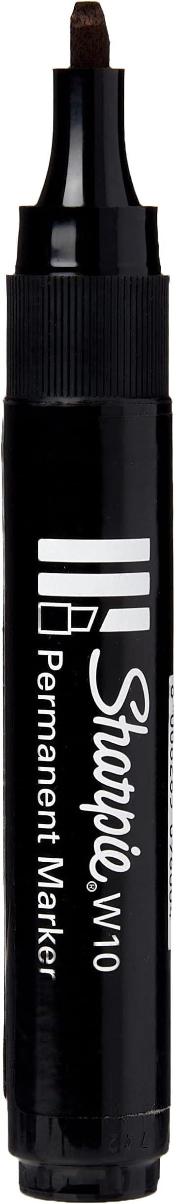 Sharpie W10 chisel tip black ink permanent marker x 1 single pen ...