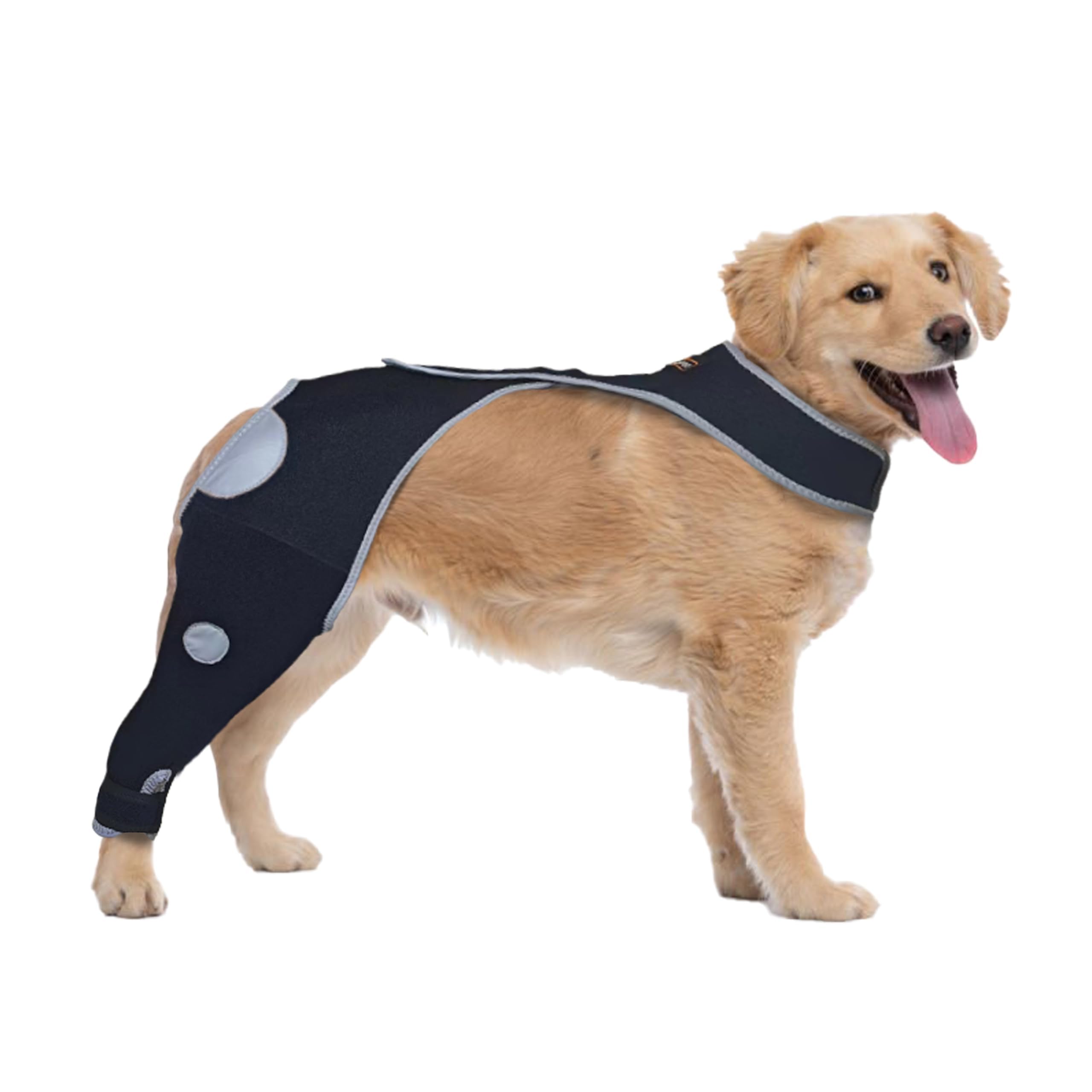 Dog Anti-Licking Leg Sleeve,Rear Leg Protector to Stop Licking,Wound Protection Sleeve for Post-Surgery Recovery,Right Leg