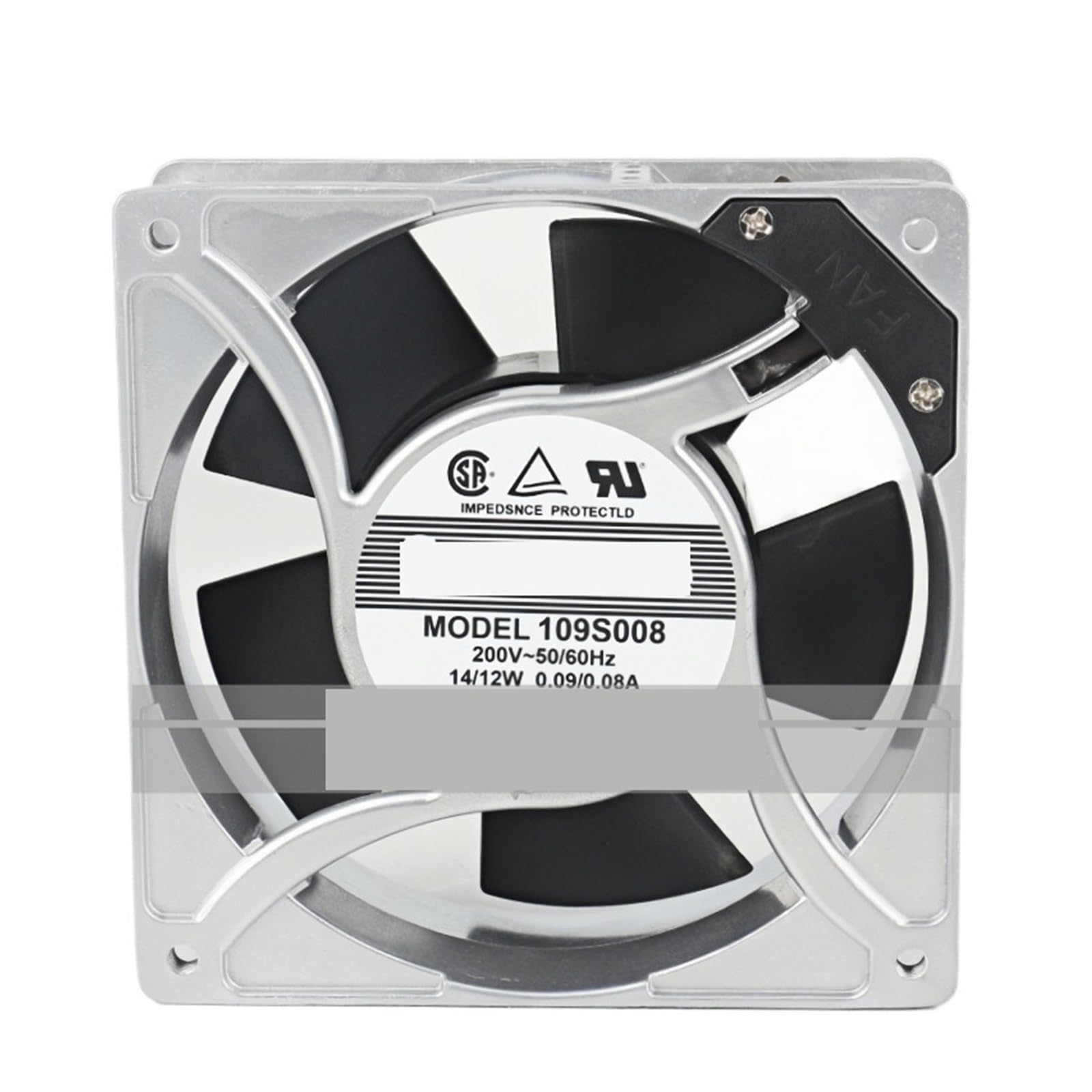 GJEXXPTST Fan 109S008/ 109S078UL 12038 200V 14/12W 0.09/0.08A Cooling 120 x 38MM