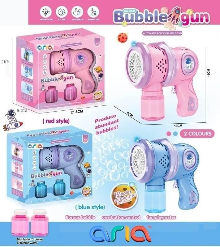 Image of Bubble Popular Bubble Machine Gun Toy | 5000+ Bubbles Per Minute | Summer Outdoor Bubble Wand Shape Toys Fun Electric Bubble Gun Toys for Kids Party Gifts (Style 1)