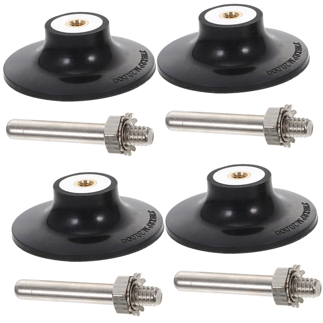 KICHOUSE 4pcs Sanding Disc Holder Compatible Drills and Grinders Lightweight and Compact Sanding Disc Attachment for Efficient Polishing and Surface Preparation