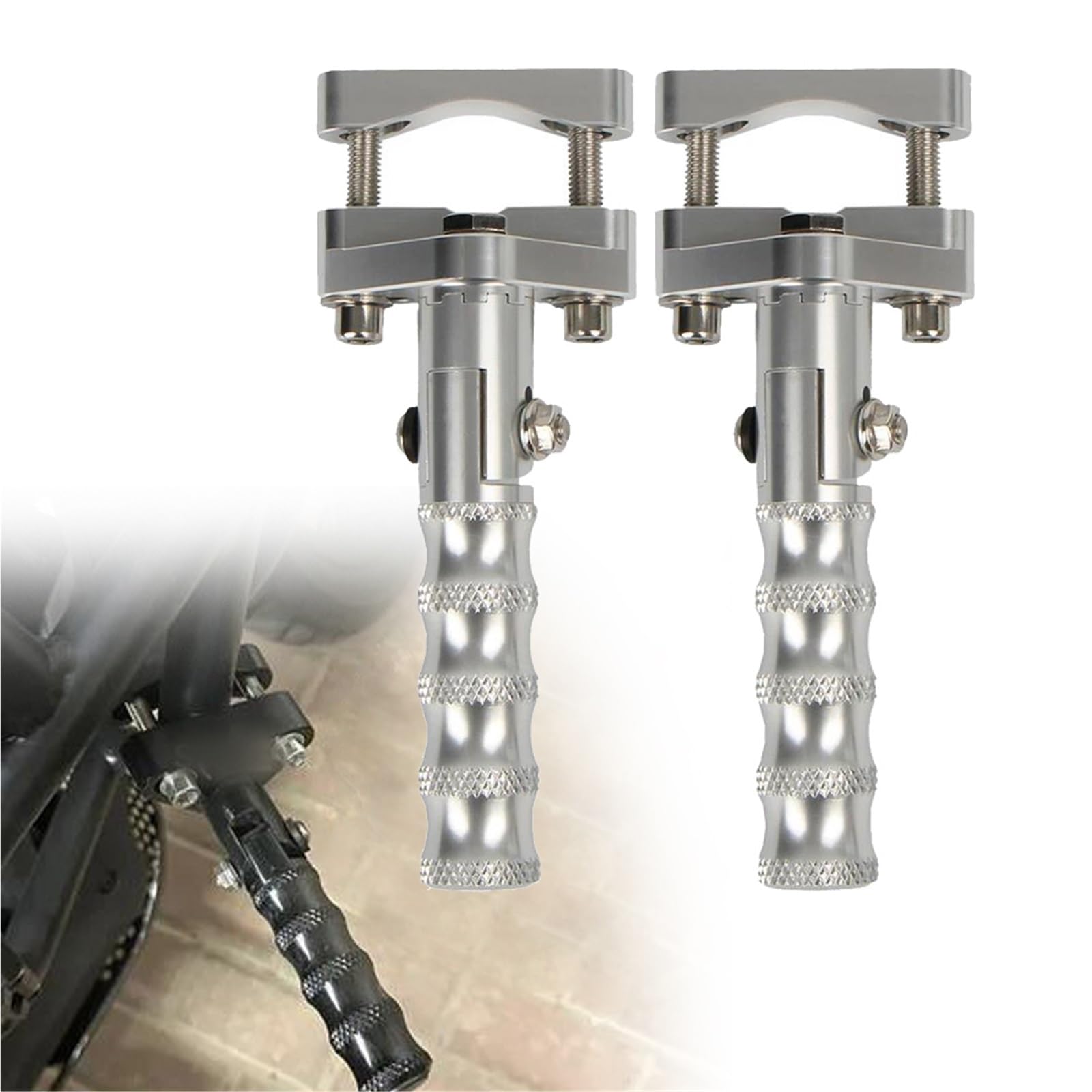 Repose-Pieds Pliable Moto Universel pour Voyager sur Autoroute en Versys
