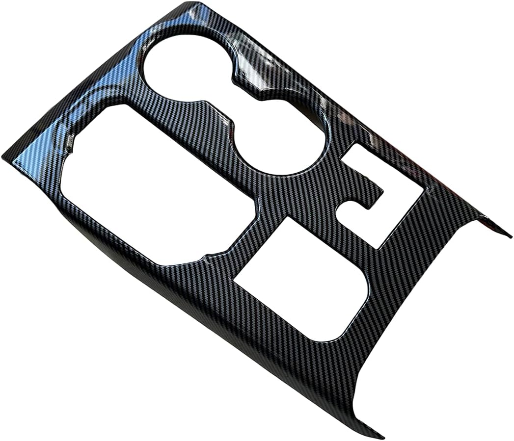 ruihe Carbon Fiber Color Gear Shift Knob, Console Panel Trim, Cup Holder Cover Fit for Toyota Highlander 2023 2024 2025 2026 L/LE/XLE/XSE/Limited/Platinum/Hybrid Interior Accessories