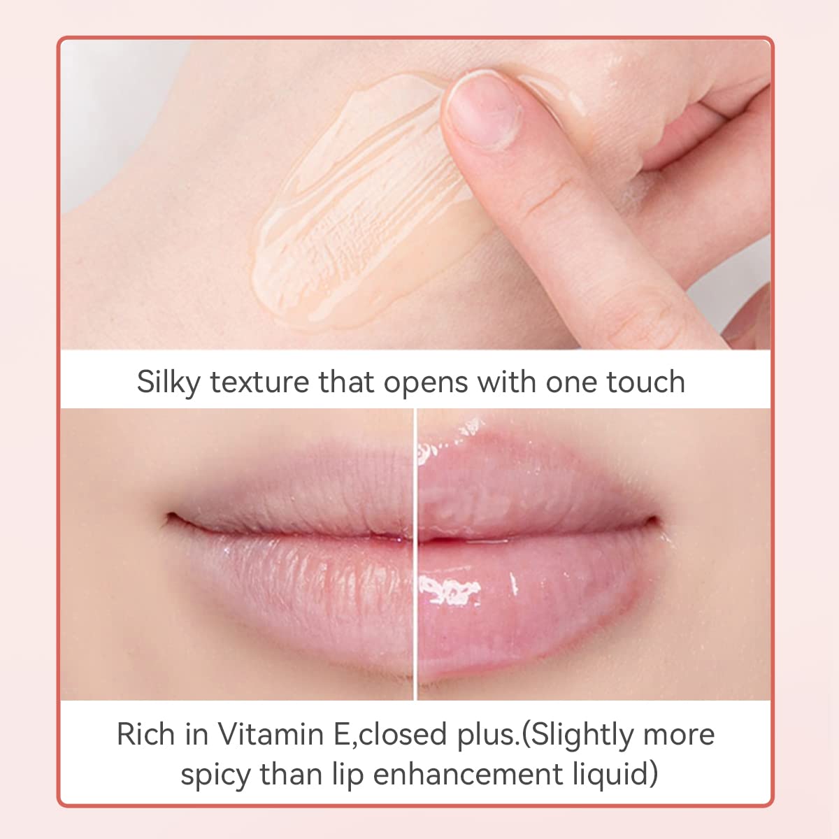 Natural Lip Plumper - Máscara labial mágica, bálsamo para rellenar los labios con cera de abejas y vitamina E, DEROL Lip Plumper, uso diurno y nocturno para labios más llenos, más suaves y grandes 9