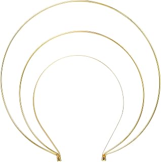 1 Pcs Metal Gold Queen Goddess Angel Halo Crown Gold Halo Headband 3 Layered Headband Crown for Wedding Halloween Parties