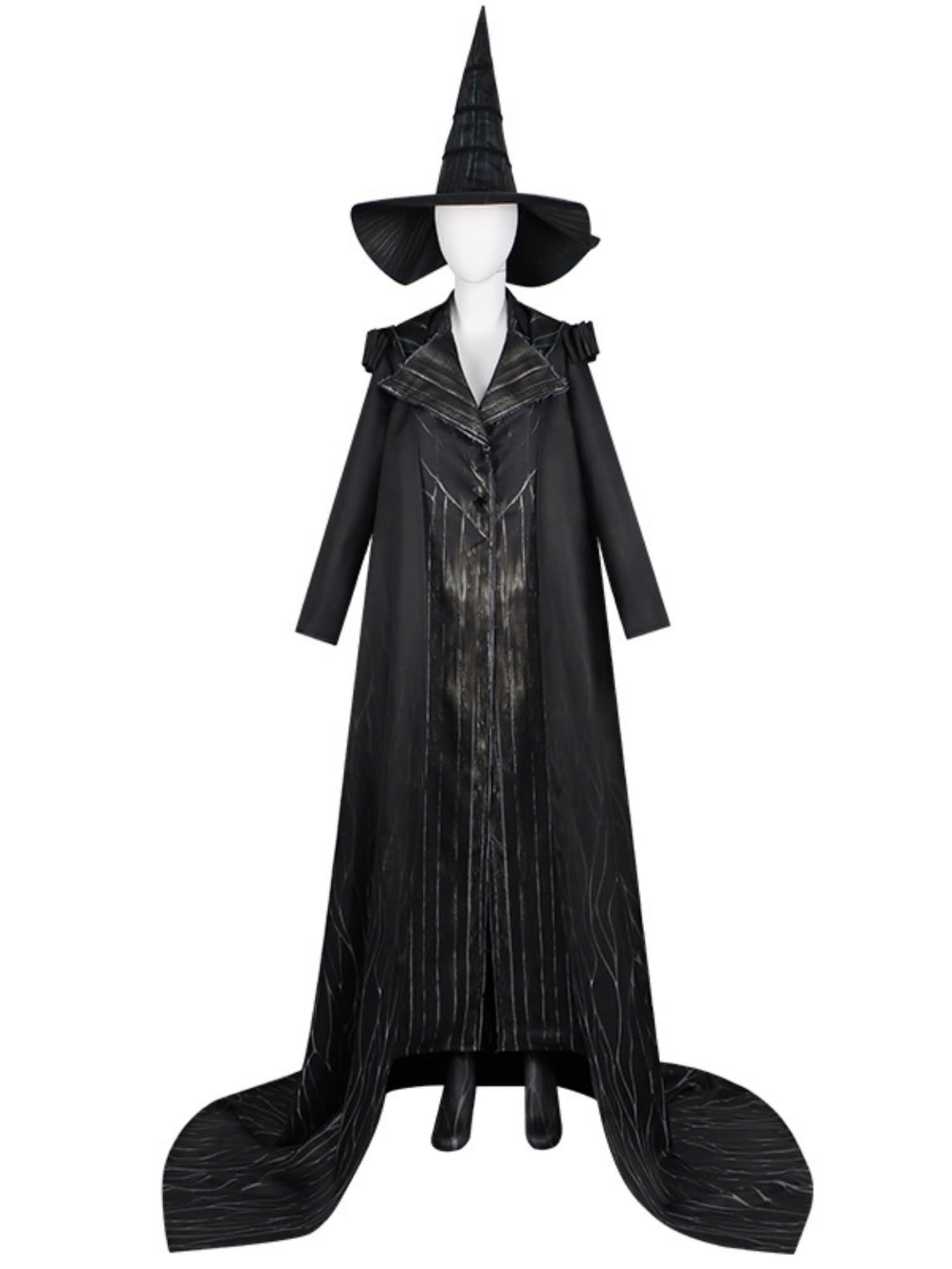 NSPSTT Witch Costumes Elphaba‌ Damen Fancy Dress Fairy Tale Costume Witch for Cosplay Halloween Season 2,Grey, S — image 1