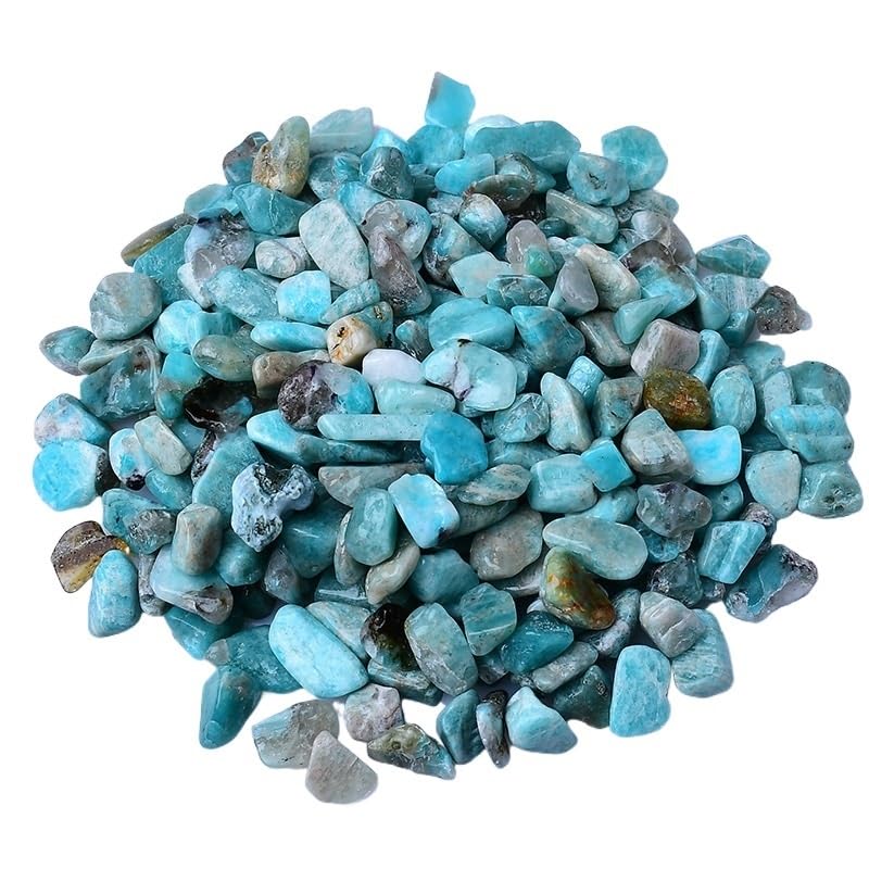 Piedras Decorativas, Piedras de Grava de Cristal de 5-12 mm for peceras, macetas y paisajismo. Cristales en Bruto.(5-7mm500g)
