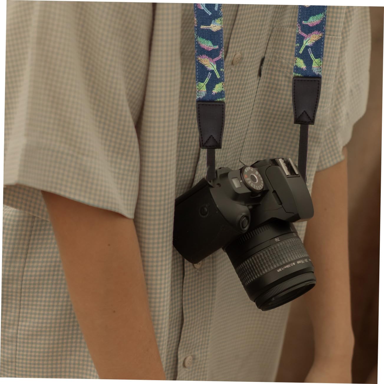 Correa para Cámara de Hombro y Cuello y Ligera para Fotografía Profesional y Amateur con Diseño de
