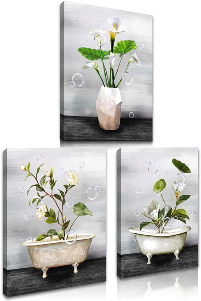 LoveHouse Lienzo Decorativo Para Pared Para Sala De Estar, Blanco