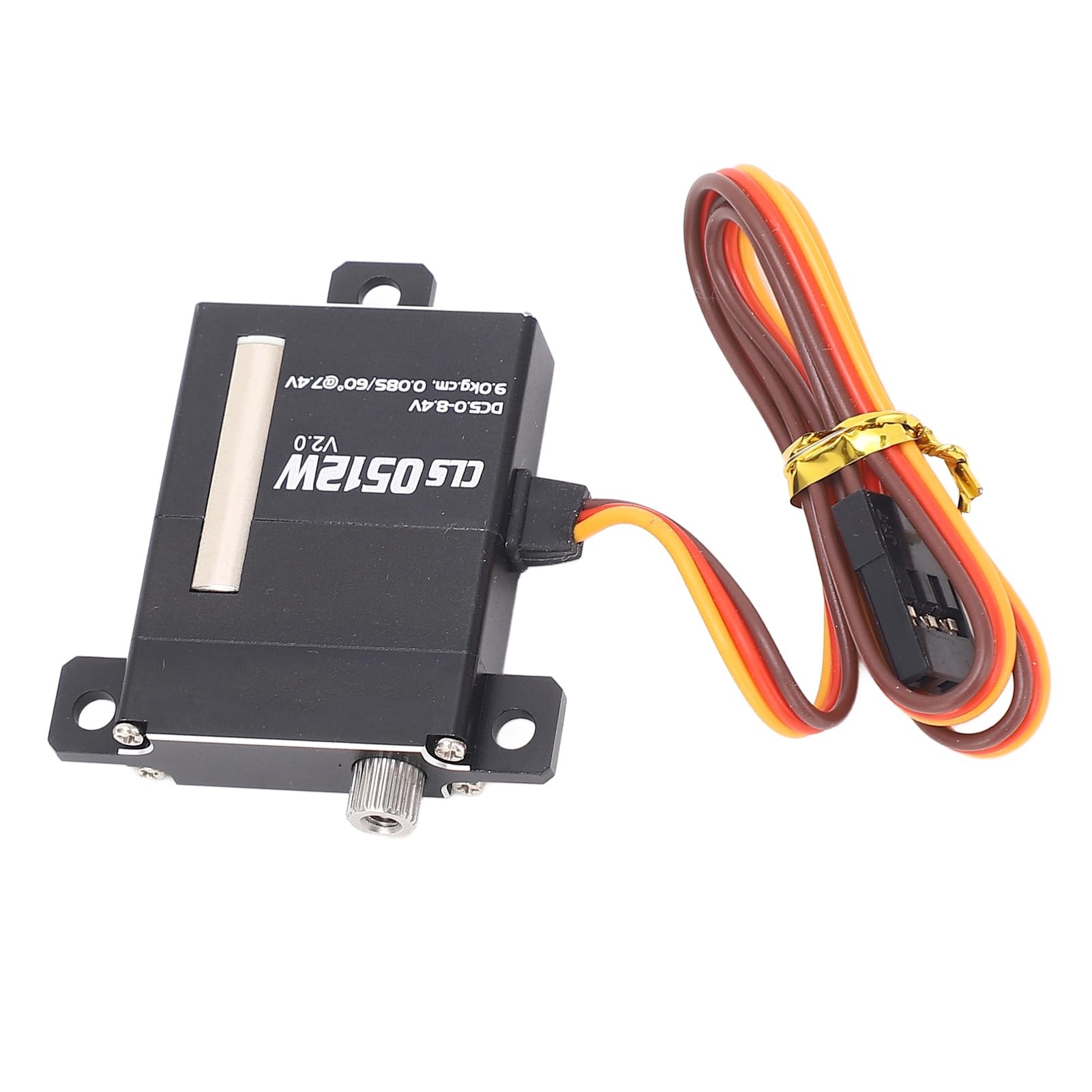 Alomejor Servo RC de aleación de aluminio de alto par con 5 brazos, torsión de 9 kg para robots, coches, aviones y robots inteligentes
