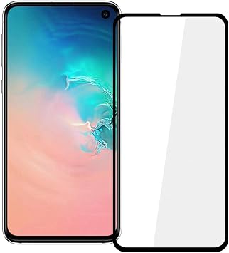 Microcase Samsung Galaxy S10 3D Curved  er eveli Tempered Ekran Koruyucu - Siyah