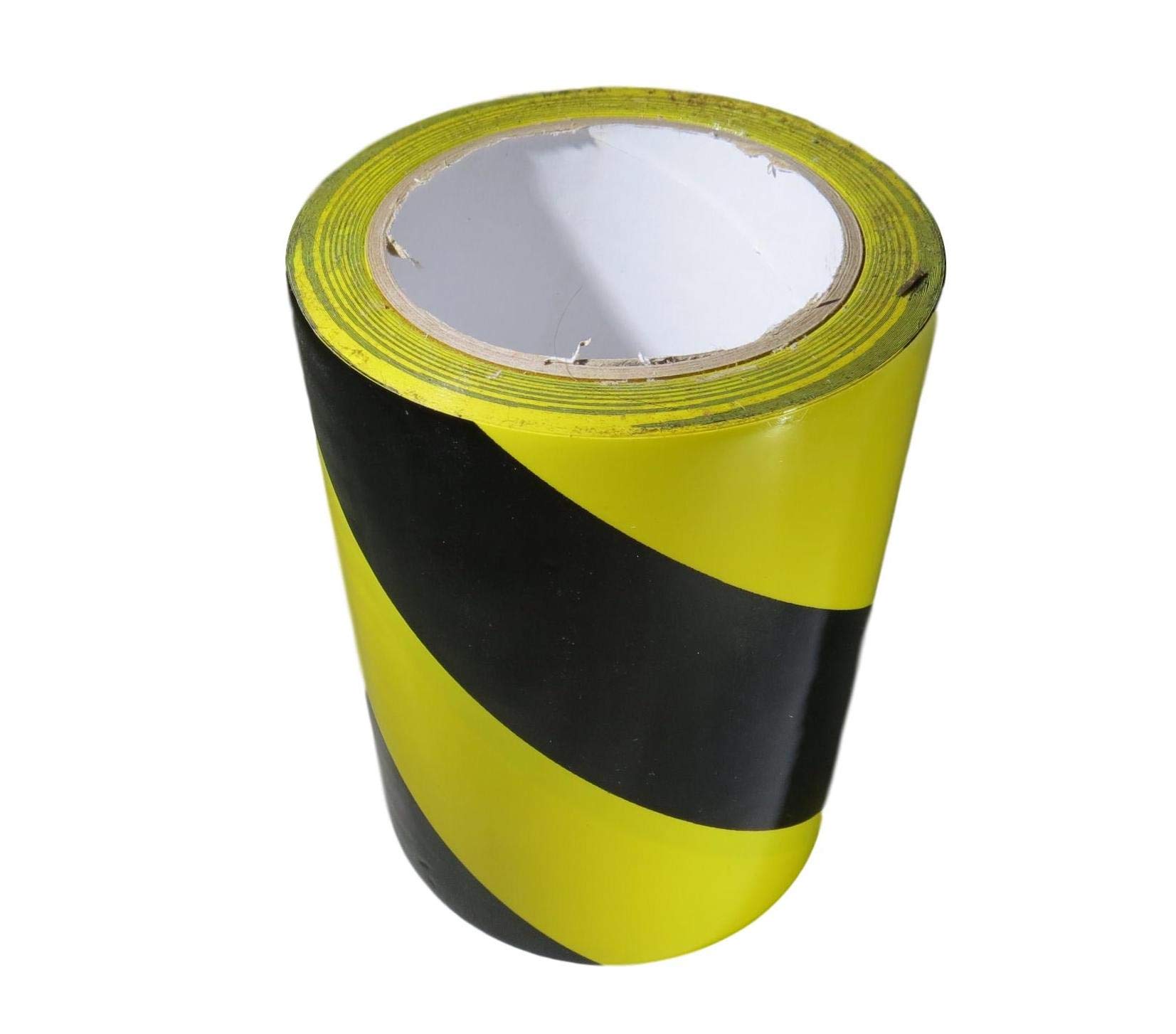 GGR Supplies SST-618C Black & Yellow Hazard Warning Safety Stripe Tape: 6" in. Wide x 18 yds.