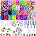 JcoGel 2500+ Gummibänder,Loom Bänder Set für Kinder, DIY Gummibänder Set für Armband, 15 Charms, 80 + Perlen, 3 Häkelnadeln, 3 Y-Loom, 96 S Clips, Geschenk für Junge Mädchen kelnadel Set günstig Kaufen-JcoGel 2500+ Gummibänder,Loom Bänder Set für Kinder, DIY Gummibänder Set für Armband, 15 Charms, 80 + Perlen, 3 Häkelnadeln, 3 Y-Loom, 96 S Clips, Geschenk für Junge Mädchen