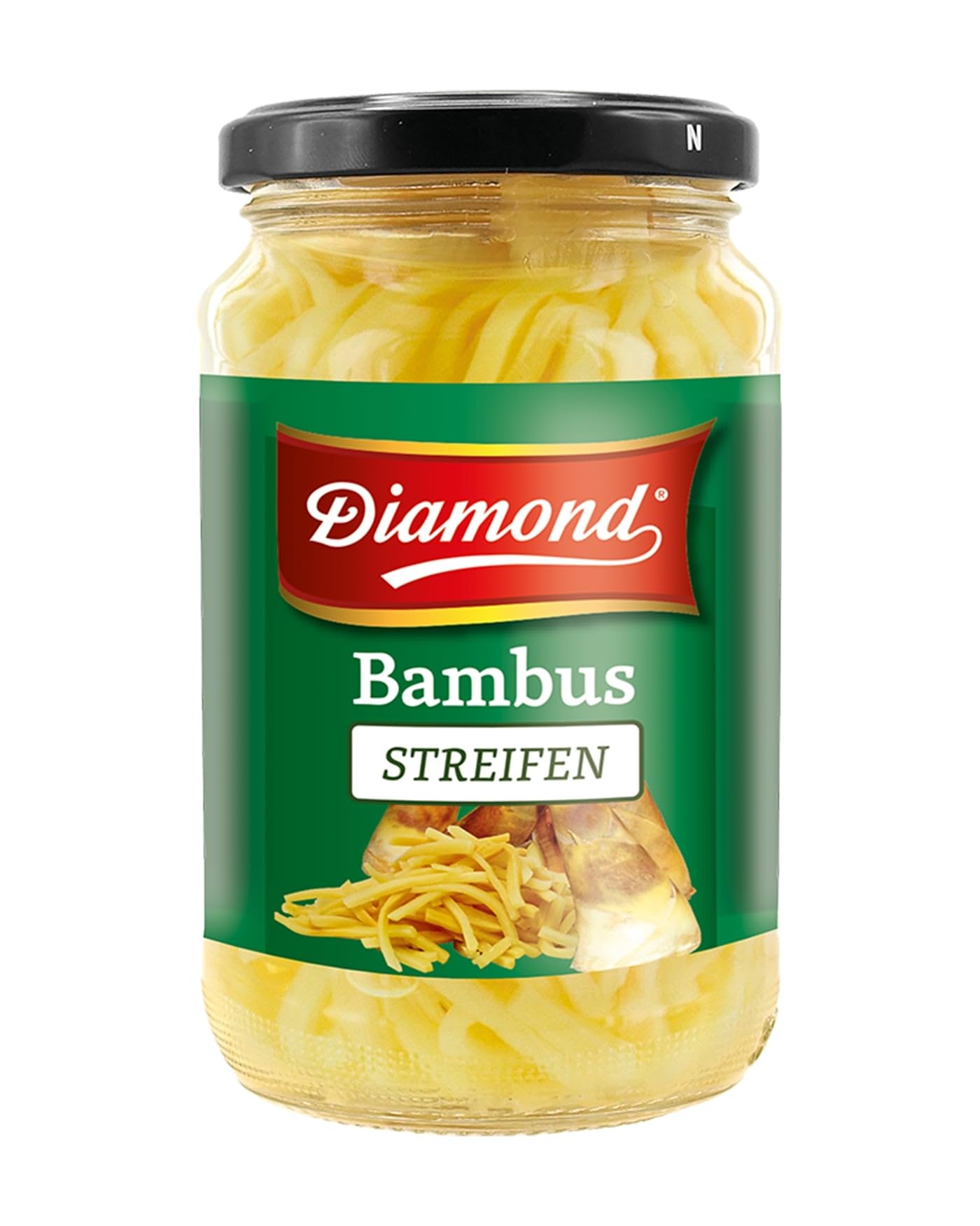 DIAMOND Bambusstreifen, eingelegtes Asia Gemse im Glas, geeignet fr  Wok-Gerichte, low carb - 6 x 330 g : Amazon.de: Lebensmittel & Getrnke