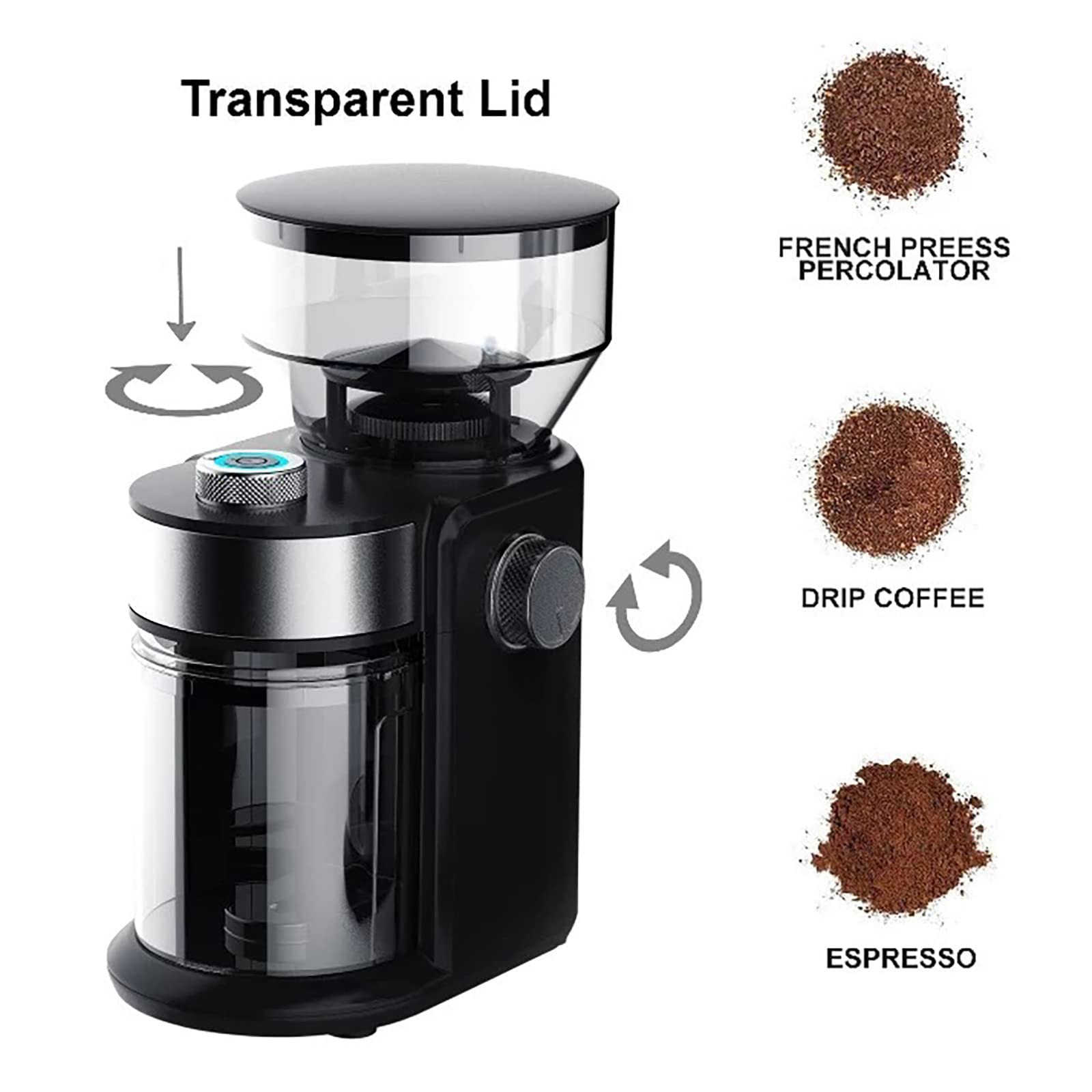 Amazon｜コーヒーミル 電動 コーヒーグラインダー 全自動 臼式【2022