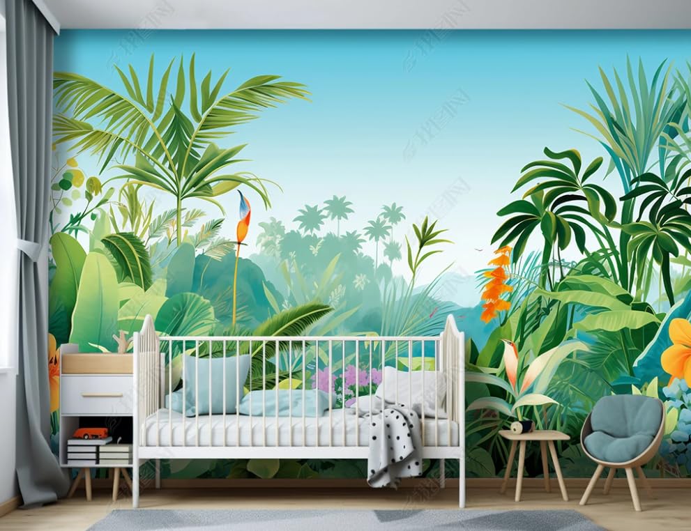 Papier peint intissé haut de gamme grand poster mural panoramique forêt de rêve pour séjour