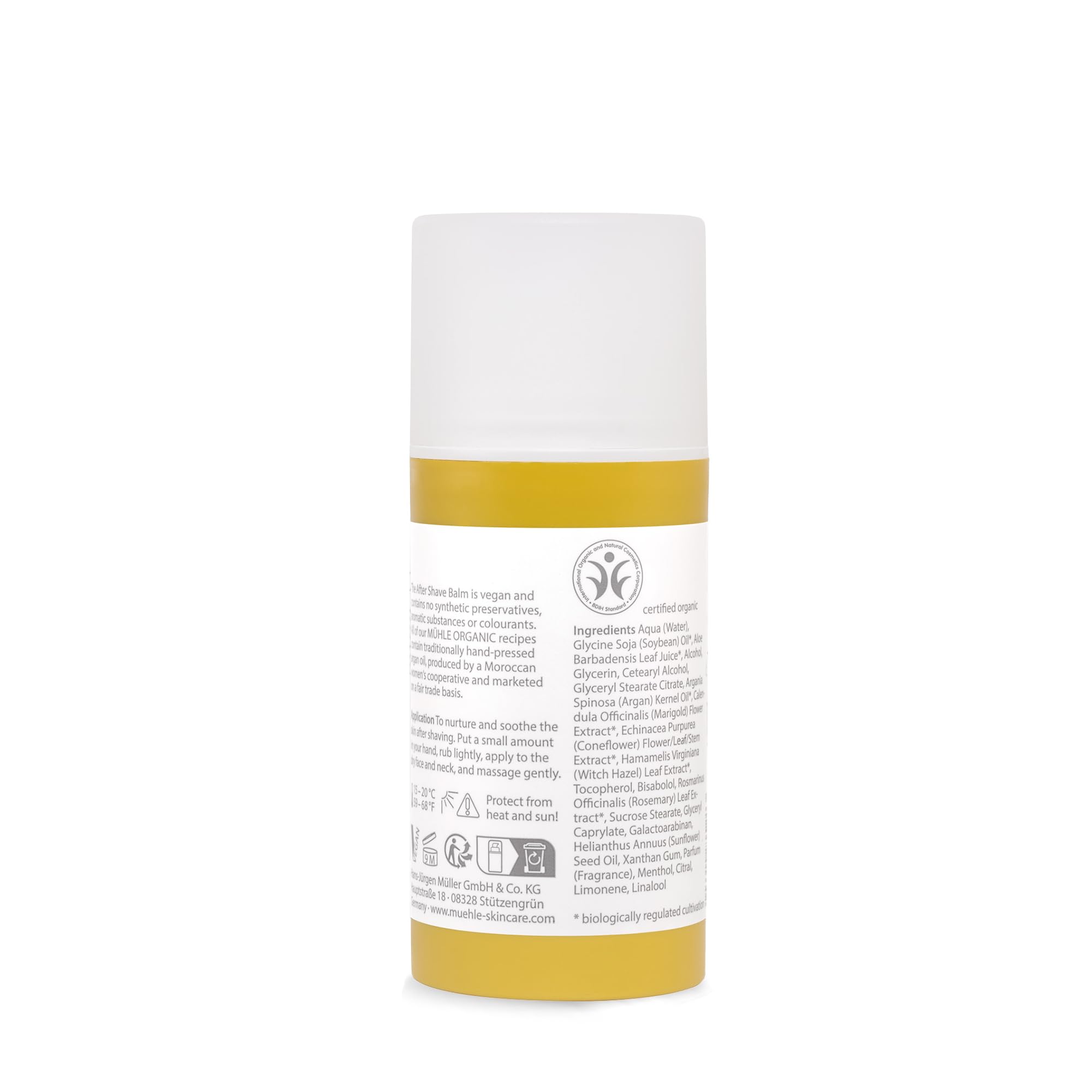 MÜHLE Organic Rasurbalsam - After Shave Balsam mit Bio-Arganöl - vegane Naturkosmetik - 100 ml
