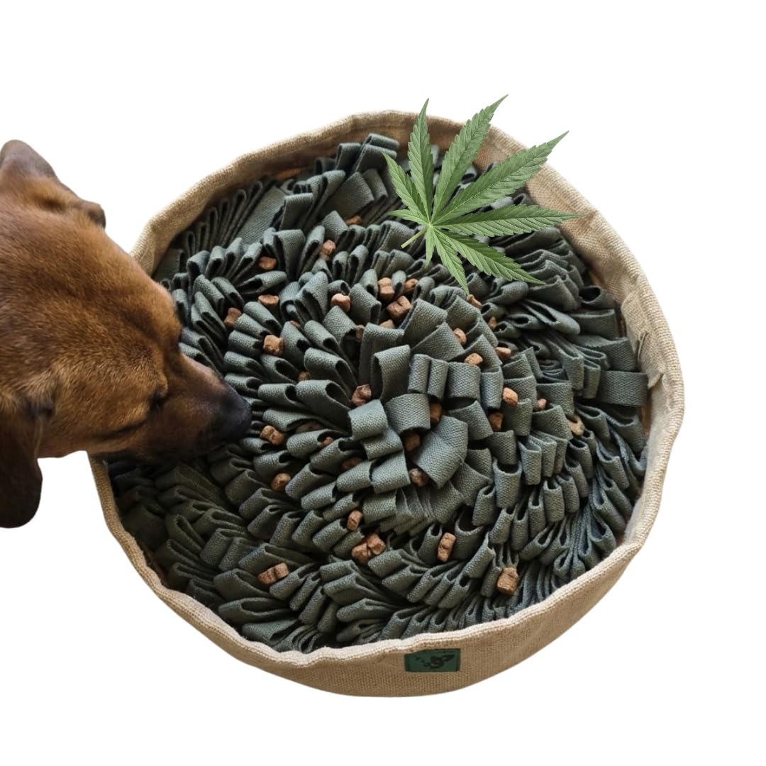 Canimal Farm | Hanf Schnüffelteppich für Hunde | 100% pflanzlich (82% Hanf, 18% Baumwolle) | Nachhaltig, robust & hochwertig | Nasenarbeit, Stressabbau & Intelligenzspielzeug für Hunde