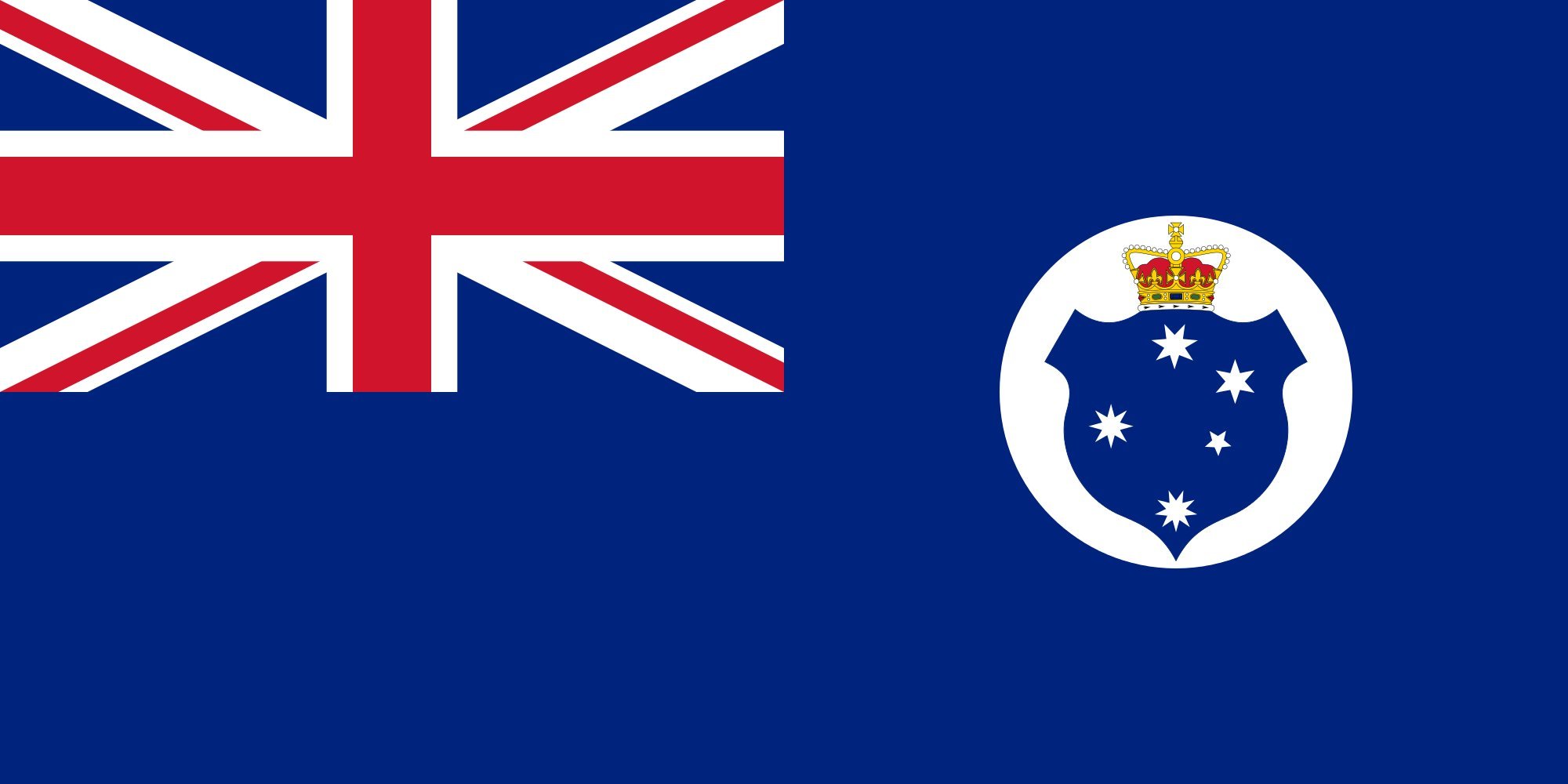 Drapeau Victoria 1877 de la Colony of Victoria finitions haut de gamme