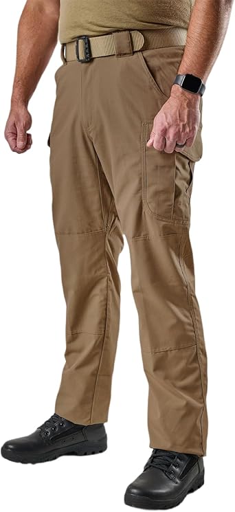 Tru-Spec 24-7 Series Ascent Work Pants for Men - Stretch Rip-Stop Cargo Utility - Water Resistant - Mens Tactical Pants